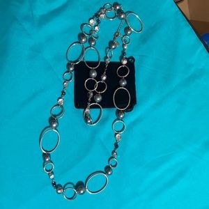 Beautiful long beaded Lia Sophia necklace.